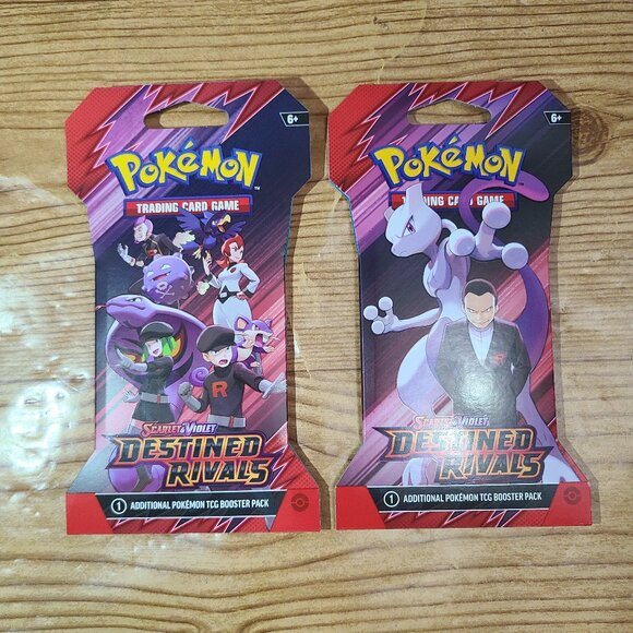 Pokemon Destined Rivals Booster Packs (X2) NEW - Picture 1 of 2